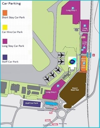 Map of Southend airport & terminal (SEN)