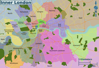 Map of London neighborhoods & quarters
