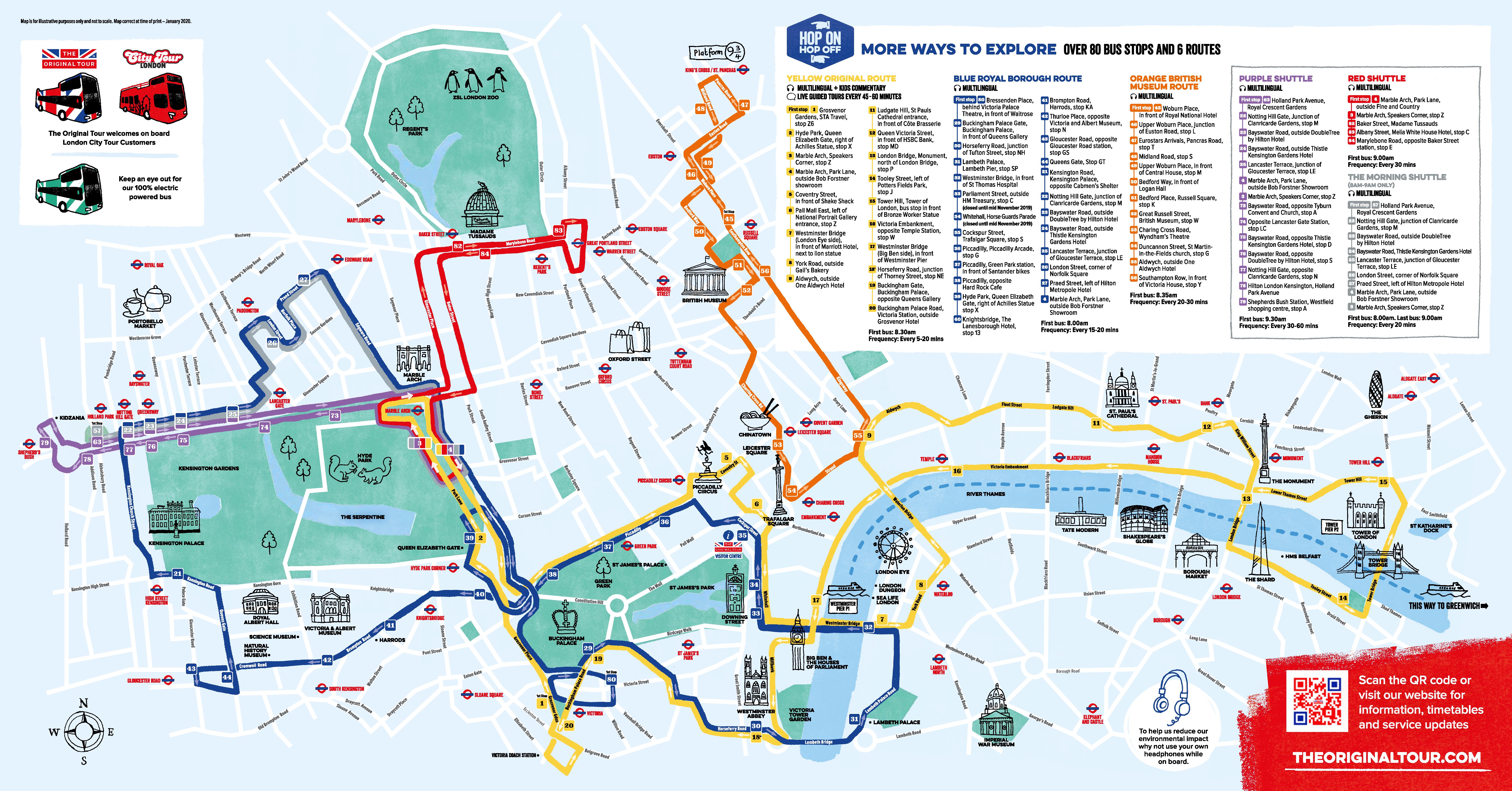 Tourist Map Of London England