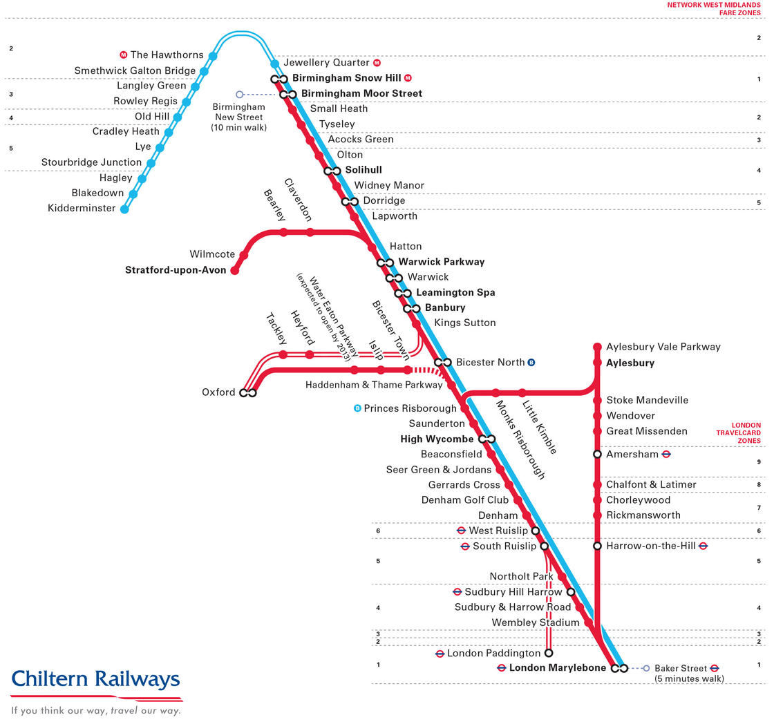 Map of London commuter rail: stations & lines